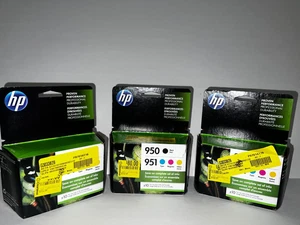 4-PACK HP GENUINE 950 BLACK & 951 COLOR INK OFFICEJET PRO 8100 8110 - Picture 1 of 2