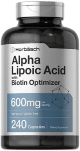 Alpha Lipoic Acid 600mg | 240 Capsules | with Biotin Optimizer | by Horbaach - Picture 1 of 7