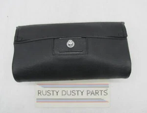 Harley Davidson Genuine Windshield Rigid Button Leather Pouch w/ Embossed Logo - Picture 1 of 6