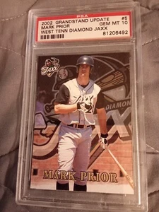 2002 Grandstand Update Mark Prior Diamond Jaxx #5 Grade PSA 10 GEM MINT Baseball - Picture 1 of 2