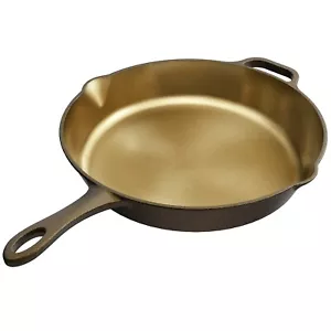 iLiving Seasoned Modern Heirloom Mirror Polished Cast Iron Skillet Pan 12" 2.7L - Picture 1 of 8