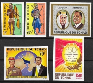 TCHAD : N° 271/274 + 282 NON DENTELES NEUFS ** LUXE GOMME SANS CHARNIERE - Imagen 1 de 1