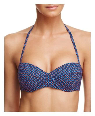 Tory Burch 262009 Women's Navy Ochos Rios Underwire Bikini Top Swimwear Size M - Image 1 of 2