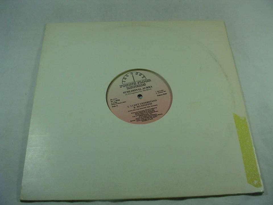 Subliminal Aurra - I Can't Understand / Ease The Pressure - 12" Single - Image 1 of 1