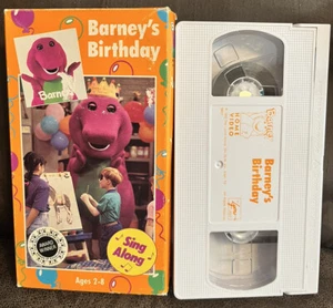 BARNEY’S BIRTHDAY VHS Video VGC 1992 RARE Sing-Along OOP AGES 2-8 LYONS GROUP - Picture 1 of 4
