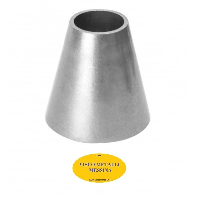 Riduzione a Saldare Acciaio Inox da mm 76 a 48 fresa tornio cnc hobby moto barca - Immagine 1 di 1