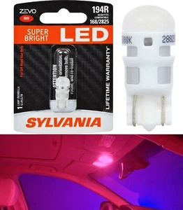 Sylvania ZEVO LED light 194 Red One Bulb Step Door Replace Stock Lamp Color Fit - Picture 1 of 12