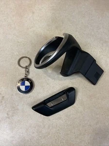 BMW OEM E84 X1 FRONT CENTER CONSOLE CUP HOLDER SLOT 2012-2015 & Key chain - Picture 1 of 5