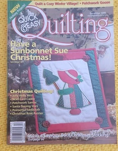 QUICK AND EASY QUILTING MAGAZINE December 1999 Vol 21 No 6 Christmas - Picture 1 of 2