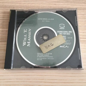 Will T. Massey _ Coffee Break _ CD Single PROMO _ 1991 MCA USA RARO - Picture 1 of 2