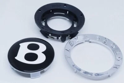 BENTLEY Continental летающая шпора GT GTC колесо босс кольцо центральный колпак комплект x 1 черный  - Изображение 1 из 4