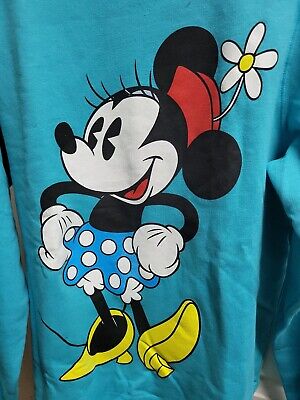Vintage MINNIE MOUSE Disney Crewneck Sweatshirt Logo Big Graphic Womens Size XL • 39.99€