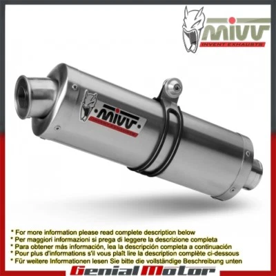 Mivv Approved Exhaust Mufflers Oval Steel for Ducati Monster 620 2002 > 2006 - Изображение 1 из 2