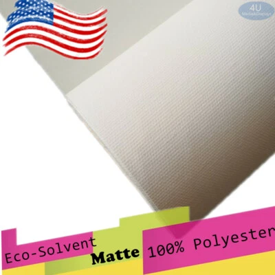 Eco-solvent Inkjet Printing Polyester Thick Canvas 54"60" x 100ft Matte Finish
