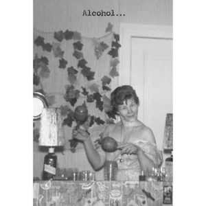 Alcohol...The Glue | Greeting Card  | Trash Talk by Annie | Vintage Humor - Picture 1 of 2