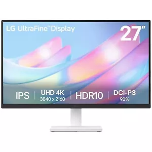 LG UltraFine 27US550-W.AEU Monitor 27 Zoll Bildschirrm 4K IPS 60 Hz 5 ms Neigbar - Bild 1 von 11