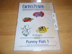 Cactus Punch Lite CPL26 Funny Fish 1 Embroidery Designs PC/Mac CD-ROM Windows XP - Picture 1 of 3