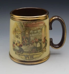 GIBSON STAFFORDSHIRE DICKENS PICKWICK PAPERS CHAPTER 25 TANKARD MUG - Picture 1 of 6