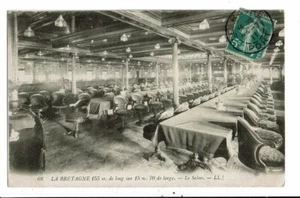 CPA Carte Postale- France-Transatlantique La Bretagne- Le Salon -1911-VM12696 - Picture 1 of 2
