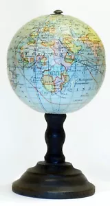 1900ca - Globo terrestre tascabile Lebegue miniatura 8 cm. - Foto 1 di 2