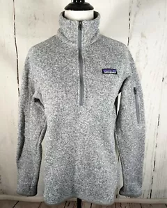Suéter para mujer Patagonia Better pequeño gris brezo 1/4 cremallera lana suéter - Imagen 1 de 7