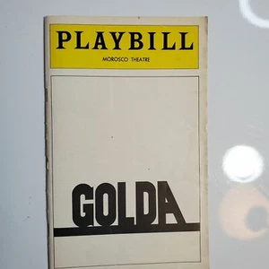 Playbill vintage "GOLDA" 1977 con Ann Bancroft - Foto 1 di 2
