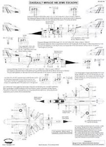 Berna Decals 1/48 DASSAULT MIRAGE IIIC Jet Fighter FRENCH 2nd SQUADRON - Picture 1 of 2