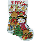 Design Works Counted Cross Stitch Stocking Kit 17" Long-Making New Friends (14 C