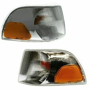 New Fits 1998-2002 Volvo C70 S70 V70 Set Of 2 Left & Right Corner Lamp Assembly - Picture 1 of 4