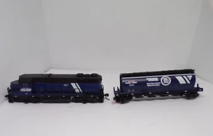 Atlas N-scale Locomotive, Montana Rail Link 401 with lifesaver hopper - Picture 1 of 5