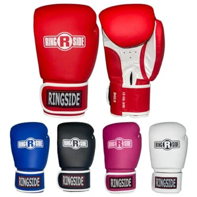 Guantes de entrenamiento de boxeo Ringside Striker, grandes/X-grandes, rojos/blancos Foto 1 de 4