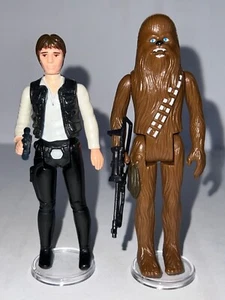Star Wars Vintage 1977 KENNER Han Solo und Chewbacca mit blauem Bowcaster !!! - Bild 1 von 12