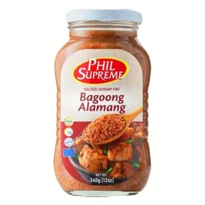 Bagoong Alamang Salted Shrimp Fry Phil Supreme 340g ( 1 bottle ) - Picture 1 of 1