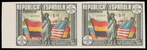 Spain #Mi713U MNH CV€1200.00 1938 Liberty Statue Constitution [Cert][C97a] Cover