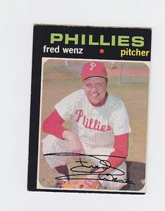 1971 tarjeta de béisbol Opc O-Pee-Chee Fred Wenz #92 - Imagen 1 de 1