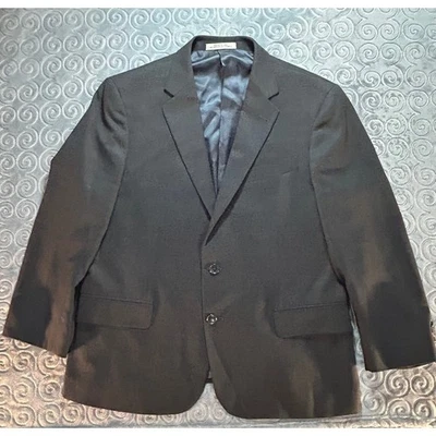 Blazer Abrigo Deportivo Joseph Abboud 42S Negro 100% Lana Marzotto Super 100s Foto 1 de 4