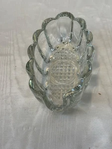 Tenedor cuchara de vidrio vintage Princess House 438 cristal pesado excelente - Imagen 1 de 5