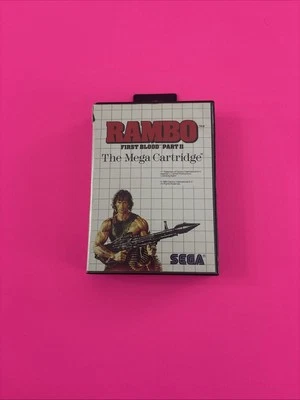 Rambo First Blood Part 2 (Sega Master System, 1986) Complete w/Manual #1 - Image 1 of 4