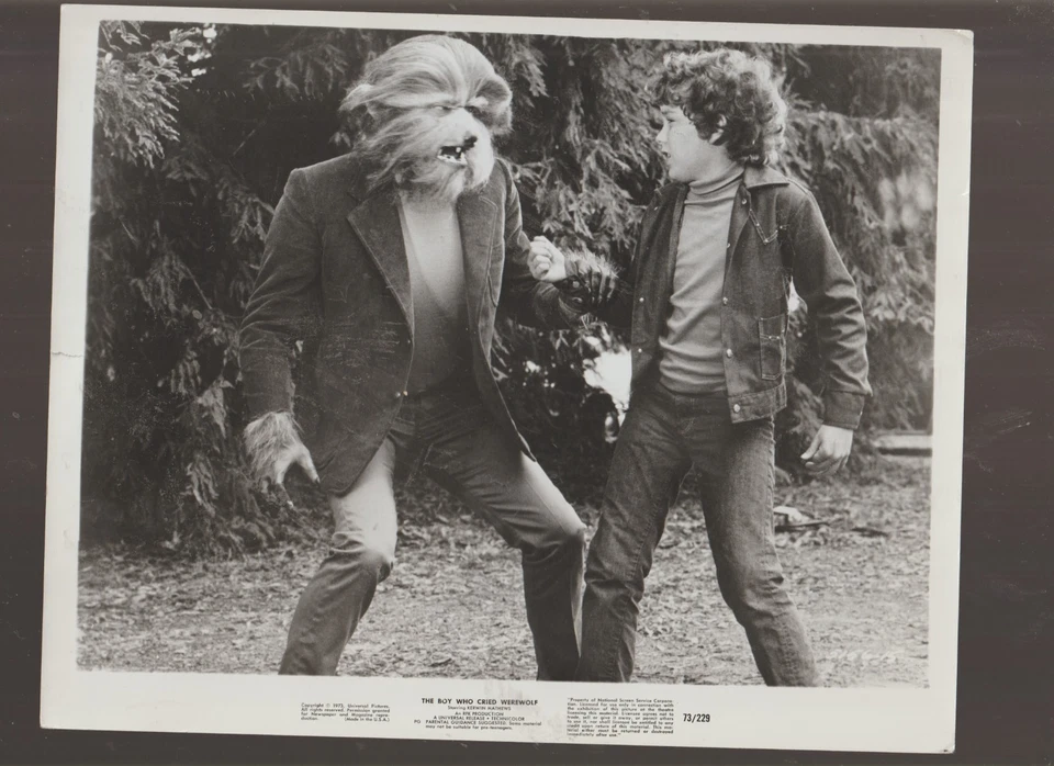 8 X 10  B&W   PHOTO OF-SCENE-THE   BOY WHO CRIED WEREWOLF - Image 1 of 1