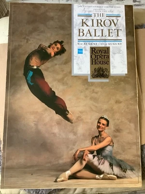 Rare Poster THE KIROV BALLET Royal Opera House Le Corsaire Mounted On Board - Image 1 of 4