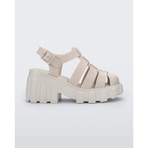 Melissa Women’s Size 5 Beige Megan Platform Lightweight EVA Sandal Heels - Picture 1 of 9