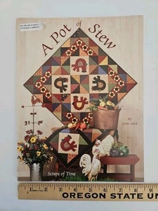 Scraps of Time A POT OF STEW Applique Quilt Pattern Book by J. Selck 2003 TPB - Picture 1 of 13