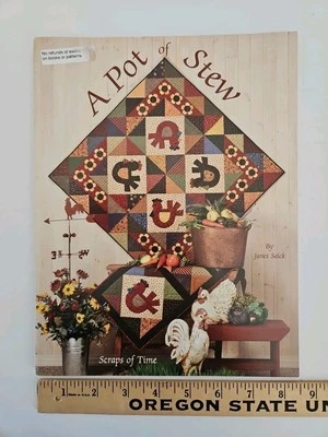 Scraps of Time A POT OF STEW Applique Quilt Pattern Book by J. Selck 2003 TPB - Image 1 of 4