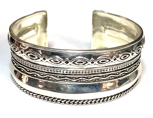 Pulsera brazalete plata de ley Silpada B3424 29 mm 7,5" muñeca - Imagen 1 de 3