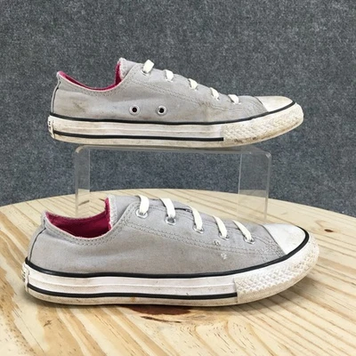 Converse Shoes Junior 4 Chuck Taylor All Star Double Tongue Gray Low Top 662626F - Image 1 of 4