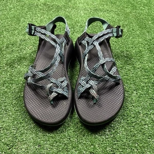 Chaco ZX/2 Classic Sandals Womens 9 Black Green Blue Action Hiking Dagger Sport - Picture 1 of 5