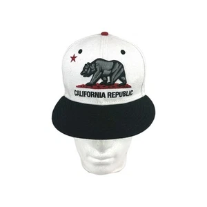 Gorra New Era CALIFORNIA REPUBLIC Ajustable Snapback Negro Blanco - Imagen 1 de 6