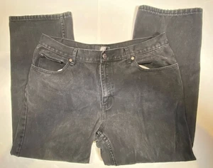 Pantalones de mezclilla para hombre Kenpo negros sueltos calce relajado 36x30 - Imagen 1 de 6