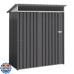 Shintenchi 5x3 FT Outdoor Storage Shed with Window, Outdoor Waterproof Storag - Photo 1/5