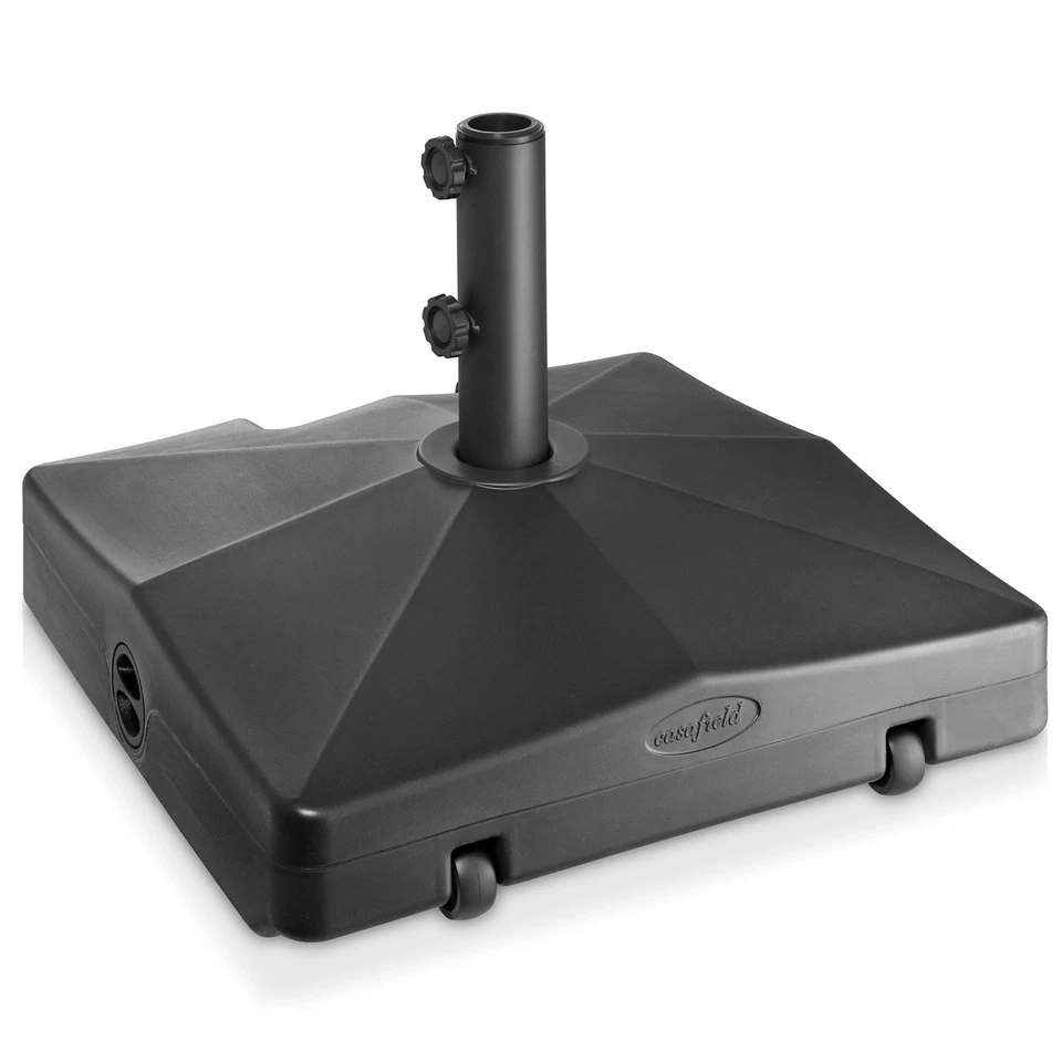 Base para paraguas de patio con ruedas, soporte para paraguas de 64 lb, 20" con asa Foto 1 de 1